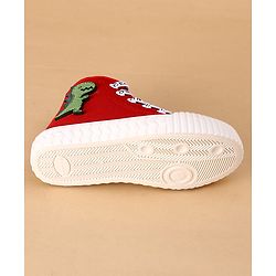 Cute Walk by Babyhug Casual Shoes with Dino Applique - Red