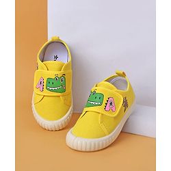 Cute Walk by Babyhug Casual Shoes With Velcro Closure & Dino Print - Blue
