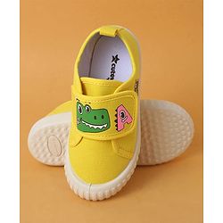 Cute Walk by Babyhug Casual Shoes With Velcro Closure & Dino Print - Blue