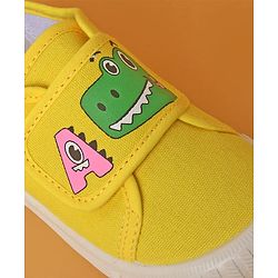 Cute Walk by Babyhug Casual Shoes With Velcro Closure & Dino Print - Blue