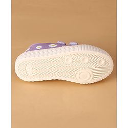 Cute Walk by Babyhug Canvas Floral Printed Casual Shoes - Purple