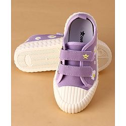 Cute Walk by Babyhug Canvas Floral Printed Casual Shoes - Purple