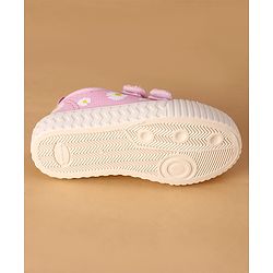 Cute Walk by Babyhug Canvas Floral Printed Casual Shoes - Purple