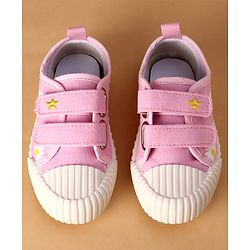 Cute Walk by Babyhug Canvas Floral Printed Casual Shoes - Purple