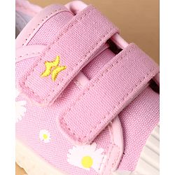 Cute Walk by Babyhug Canvas Floral Printed Casual Shoes - Purple