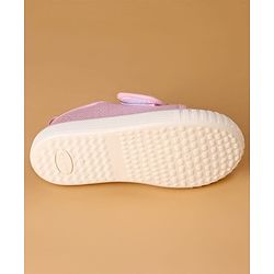 Cute Walk by Babyhug Casual Shoes with Velcro Closure And Bow Applique - Pink