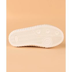Cute Walk by Babyhug Canvas Velcro Closure Casual Shoes With Checks Design - Brown