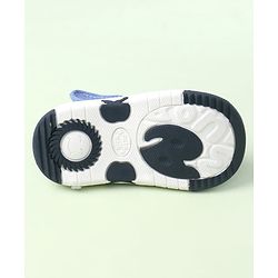 Cute Walk by Babyhug Velcro Closure Sandals with Bear Applique & Stripes - Blue