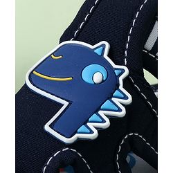 Cute Walk by Babyhug Sandals with Velcro Closure & Dino Applique - Blue