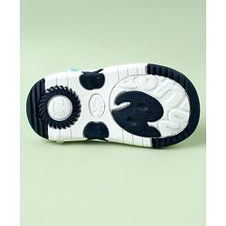 Cute Walk by Babyhug Sandals with Velcro Closure & Mushroom Applique - Light Blue