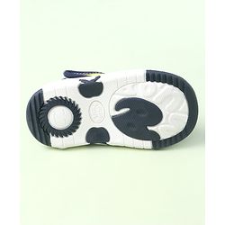 Cute Walk by Babyhug Sandals With Velcro Closure & Dino Applique - Navy Blue
