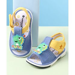 Cute Walk by Babyhug Velcro Closure Sandals with Applique - Blue
