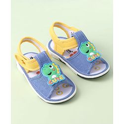 Cute Walk by Babyhug Velcro Closure Sandals with Applique - Blue
