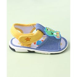Cute Walk by Babyhug Velcro Closure Sandals with Applique - Blue