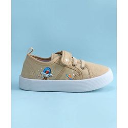 Cute Walk by Babyhug Casual Shoes with Velcro Closure & Space Theme Embroidery - Red