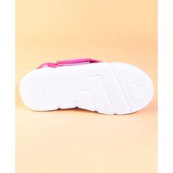 Cute Walk by Babyhug Velcro Closure Casual Shoes With Butterfly Print - Fuchsia