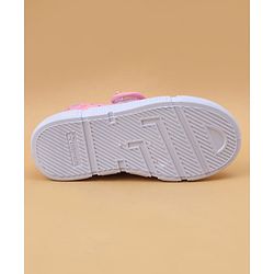 Cute Walk by Babyhug Velcro Closure Casual Shoes with Rainbow Print - Pink