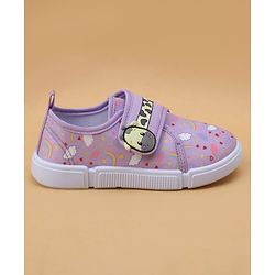 Cute Walk by Babyhug Velcro Closure Casual Shoes with Rainbow Print - Pink