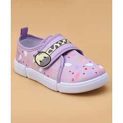 Cute Walk by Babyhug Velcro Closure Casual Shoes with Rainbow Print - Pink