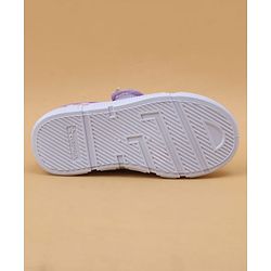 Cute Walk by Babyhug Velcro Closure Casual Shoes with Rainbow Print - Pink