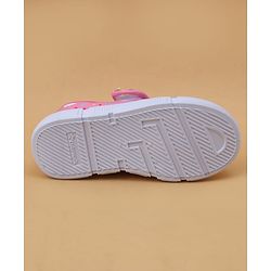 Cute Walk by Babyhug Velcro Closure Casual Shoes with Rainbow Print - Pink