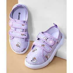 Cute Walk by Babyhug Casual Shoes with Velcro Closure & Teddy Print - Pink
