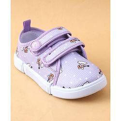 Cute Walk by Babyhug Casual Shoes with Velcro Closure & Teddy Print - Pink