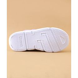 Cute Walk by Babyhug Casual Shoes with Velcro Closure & Teddy Print - Pink