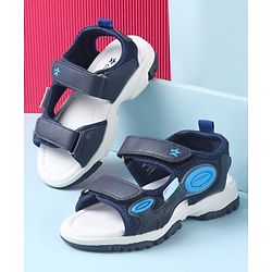 Cute Walk by Babyhug Sandals with Velcro Closure - Navy Blue