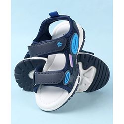 Cute Walk by Babyhug Sandals with Velcro Closure - Navy Blue