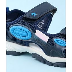 Cute Walk by Babyhug Sandals with Velcro Closure - Navy Blue
