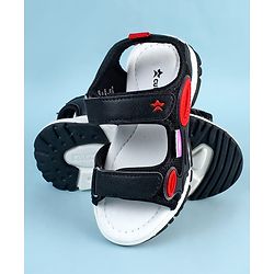 Cute Walk by Babyhug Sandals with Velcro Closure - Black