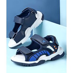 Cute Walk by Babyhug Sandals With Velcro Closure - Navy Blue