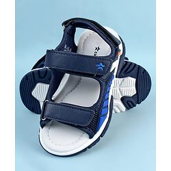 Cute Walk by Babyhug Sandals With Velcro Closure - Navy Blue
