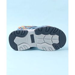 Cute Walk by Babyhug Sandals With Text Design & Velcro Closure - Blue