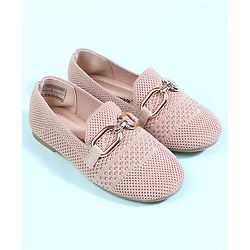 Cute Walk by Babyhug Slip On Solid Ballerina - Beige