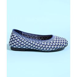 Cute Walk by Babyhug Slip On Ballerina With Design - Blue
