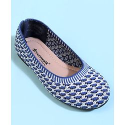 Cute Walk by Babyhug Slip On Ballerina With Design - Blue