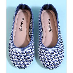 Cute Walk by Babyhug Slip On Ballerina With Design - Blue