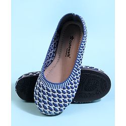 Cute Walk by Babyhug Slip On Ballerina With Design - Blue