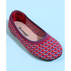 Cute Walk by Babyhug Slip On Ballerina With Design - Blue