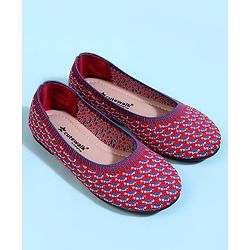 Cute Walk by Babyhug Slip On Ballerina With Design - Blue
