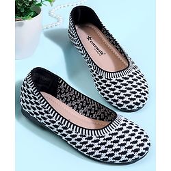 Cute Walk by Babyhug Slip On Ballerina With Design - Blue