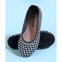 Cute Walk by Babyhug Slip On Ballerina With Design - Blue