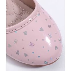 Cute Walk by Babyhug Velcro Closure Ballerina With Butterfly Applique - Pink