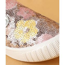 Cute Walk by Babyhug Casual Shoes With Sequin Detailing - Golden