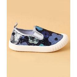 Cute Walk by Babyhug Casual Shoes With Sequin Detailing - Golden