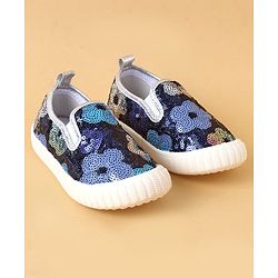 Cute Walk by Babyhug Casual Shoes With Sequin Detailing - Golden