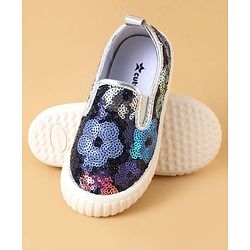 Cute Walk by Babyhug Casual Shoes With Sequin Detailing - Golden