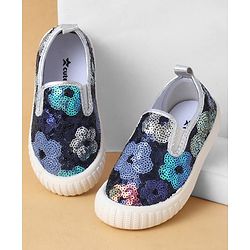 Cute Walk by Babyhug Casual Shoes With Sequin Detailing - Golden
